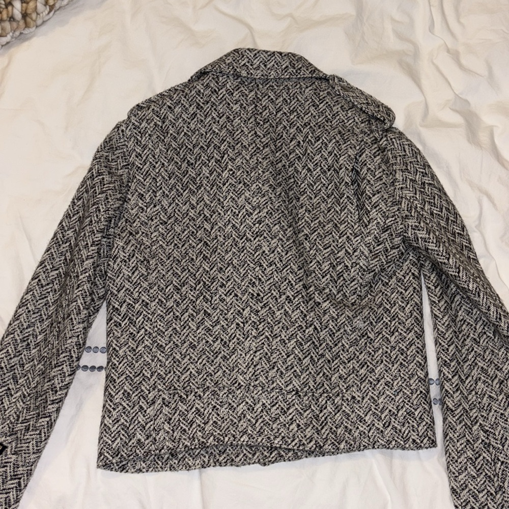 Wool Herringbone Moto Jacket Gap - image 8
